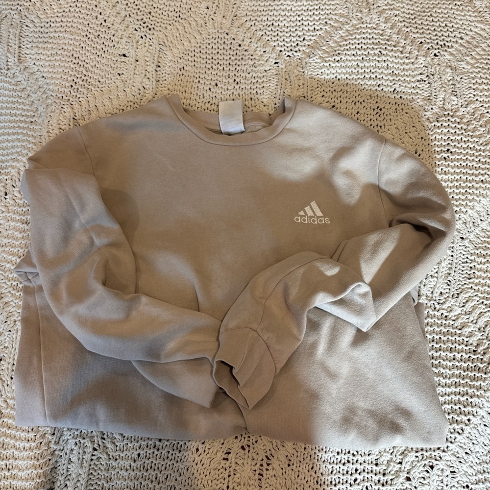 adidas Crewneck Sweater in Light Brown